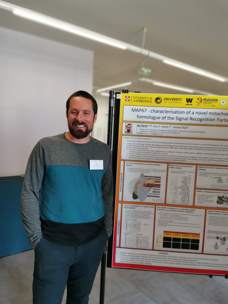 CamWallerLab's tweet photo. Our local fisherman @JPyrih presenting the characterisation of a novel homologue of signal recognition particle in #toxoplasma #CJM4 https://t.co/c5WIbVVagq