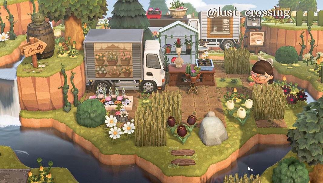CrossingLusi's tweet photo. 🍃 Deepwood 🍃

Coming from the airport you can smell the flowers in the shop and have a glimpse of the island's feeling 🧡

#AnimalCrossing #acnh #acnhinspo #ACNHDesign #acnhcommunity  #Nintendo #NintendoSwitch #animalcrossingnewhorizons #ACNH https://t.co/ctqc4DBmBr