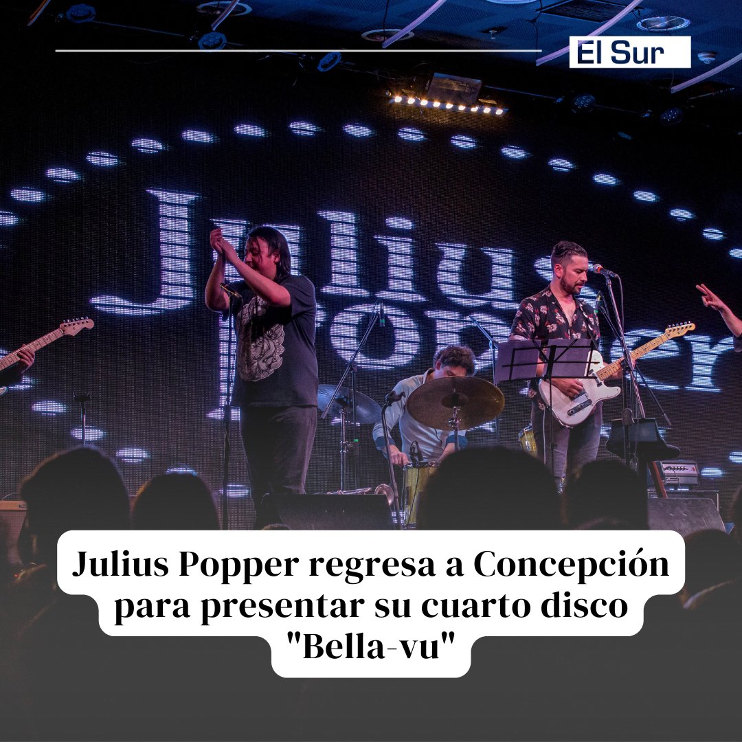 elsurcl's tweet photo. ESPECTÁCULOS | Julius Popper regresa a Concepción para presentar su cuarto disco "Bella-vu".
Lee más en https://t.co/hSpNu52M3W
#Noticias #Region #BioBio #Concepcion #Musica #JuliusPopper #ElSurCl https://t.co/fSiuNPPixw