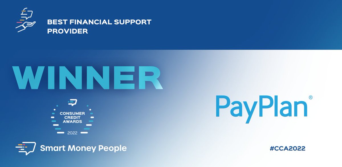 CreditAwards's tweet photo. CONGRATULATIONS 🎉
The @creditawards ‘Best Financial Support Provider Award 2022’ winner 🏆 is @PayPlan - a new winner in this category for this year! #CCA2022 #Awards #CustomerDecided https://t.co/BjL6p72LI7