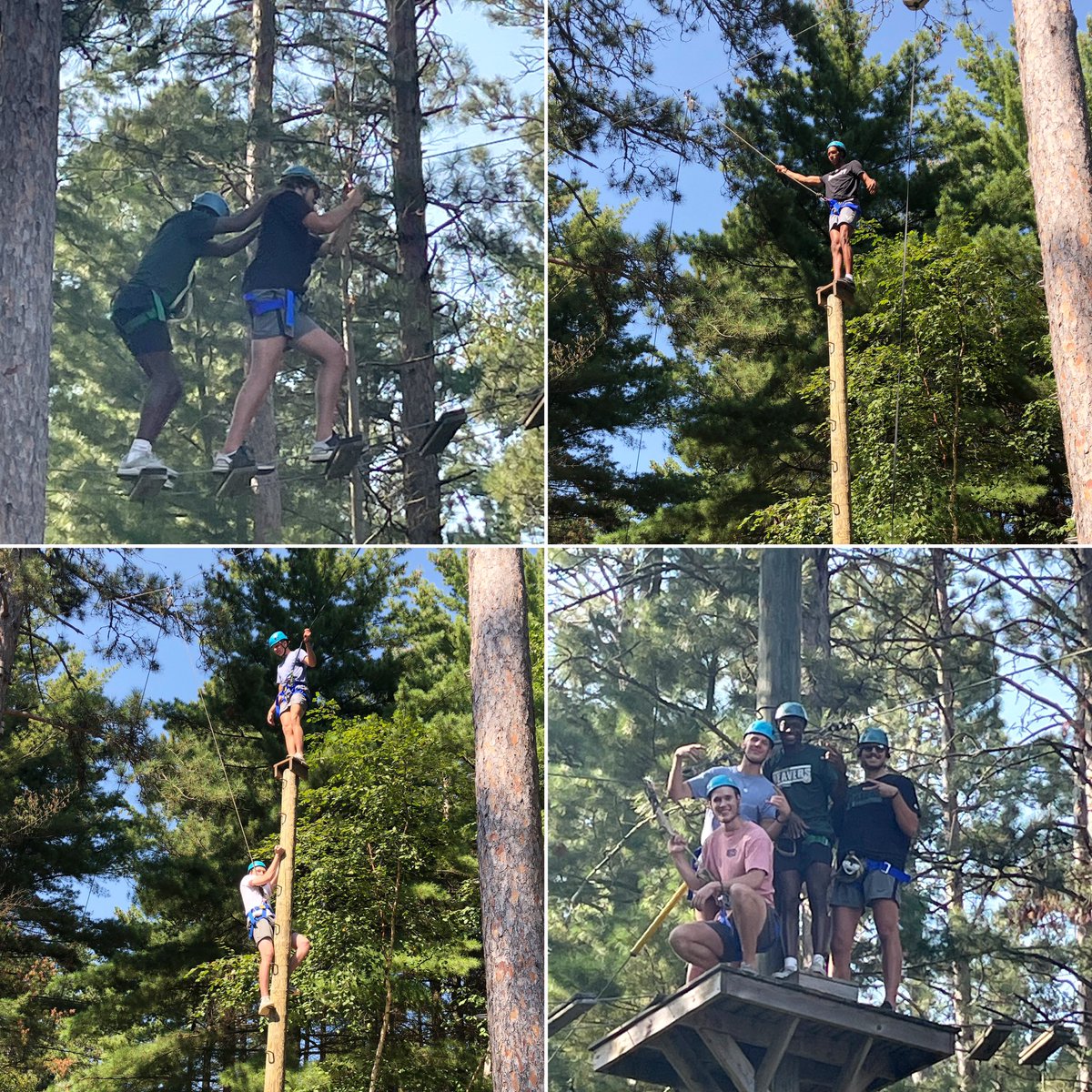 Team building yesterday at the Character Challenge Course. Be the light! #C4