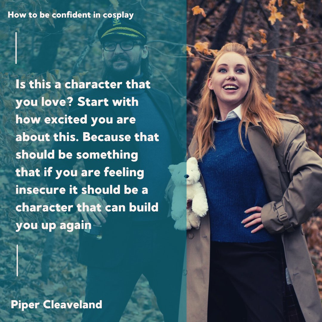 Being #confident when in #cosplay isn't always easy. <a href="/PiperartC/">PiperArt&Cosplay</a> starts with a character she loved like #tintin and then if she is feeling #insecure she can always go back to that to build her up. 

#captainhaddock #tintincartoon #cosplayers #quote #inspiration