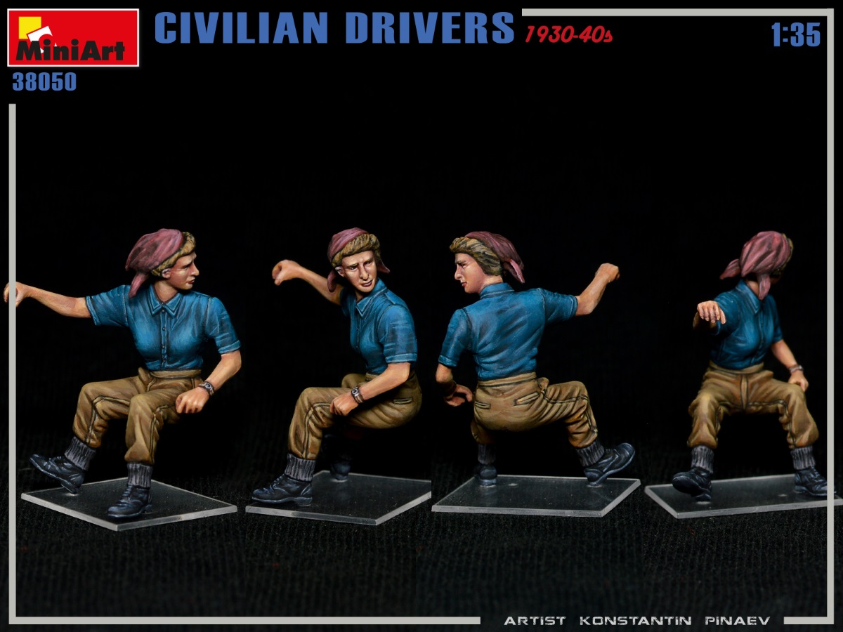 MiniArt Models on Twitter "New MiniArt Kit Coming Soon 38050 CIVILIAN DRIVERS 193040s http