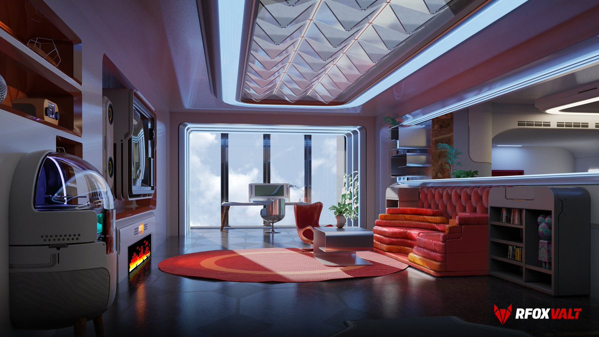 The metaverse just got a lot more real, with CitiXens Apartments. It's your  own personal virtual space in the RFOX VALT. Decorate, host hangouts, make  upgrades that suit your taste, and more!, image size:1200x675