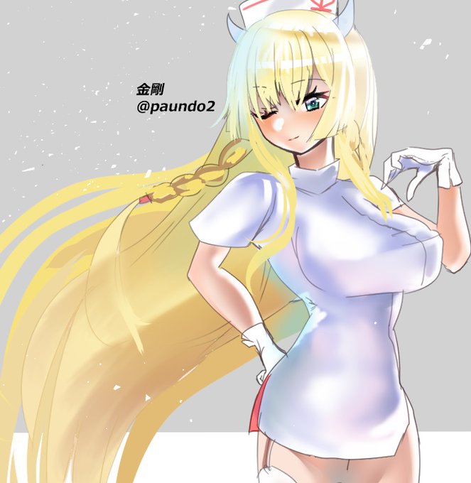 金剛 
寝ようと思って 焦って描いたw
#アズレン版深夜の真剣お絵かき60分一本勝負 
#アズールレーン
#アズレン 