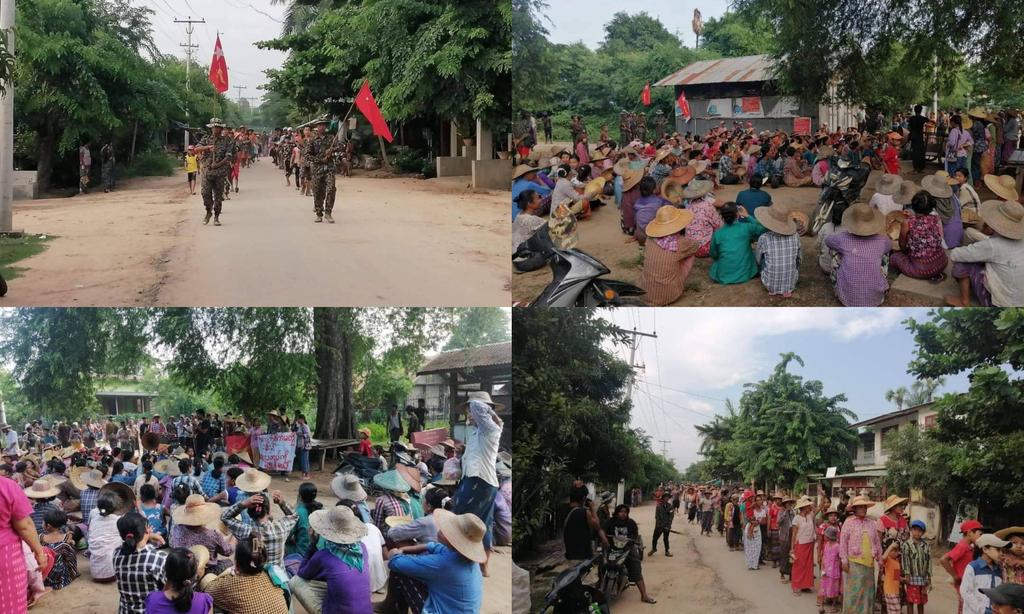 Anti-coup revolutionary strike in somewhere in Sagaing region.

#2022Sept8Coup #WhatsHappeningInMyanmar #UN_ProveYourExistence4Justice