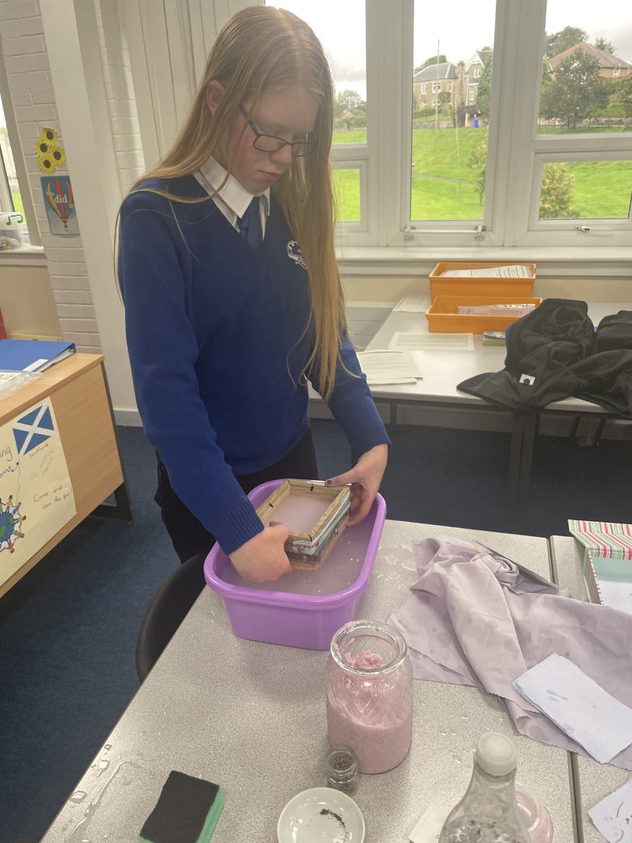 Eco Club has started!! Handmade Seed Paper.
#lavender #learningforsustainability #bannockburnhigh