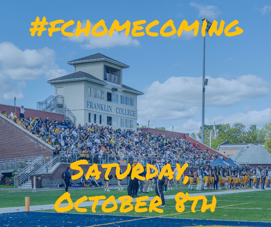 FranklinCollege's tweet photo. In exactly one month, Grizzlies near and far will return to campus for our annual Homecoming festivities. Click the link below for the list of alumni events being held throughout the week! 

https://t.co/ec1EykDBYI https://t.co/IBuuCQ2cu8