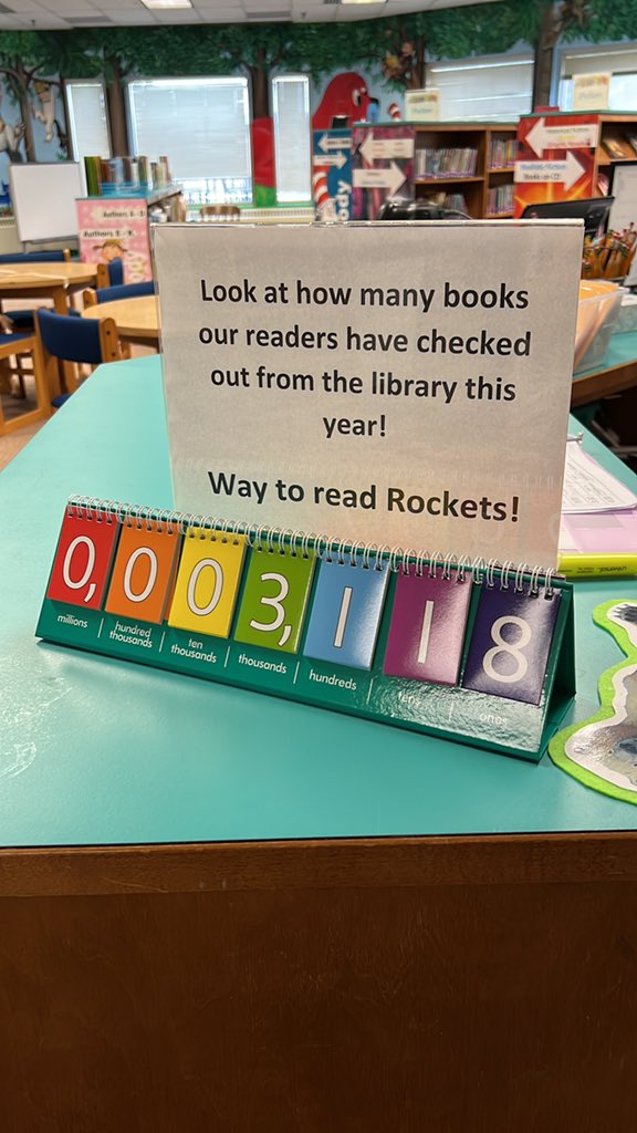 I gave into the data trend. 🤣. This is after day 11!  Y’all. My volunteers are BUSY! <a href="/FCPS_LIS/">FCPS Library Program</a>