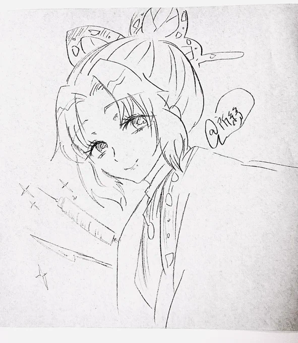折り紙の裏に一髪がき🦋さん

 #イラスト 