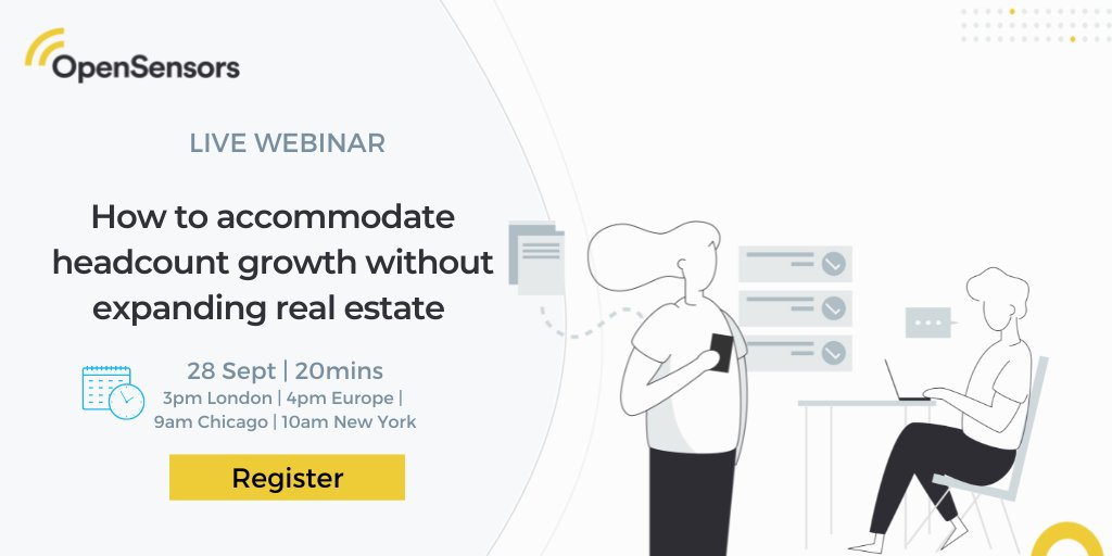 OpenSensorsIO's tweet image. Find out how you can increase headcount capacity in your workplace without the need to expand your real estate - sign up here: hubs.ly/Q01lC_kC0