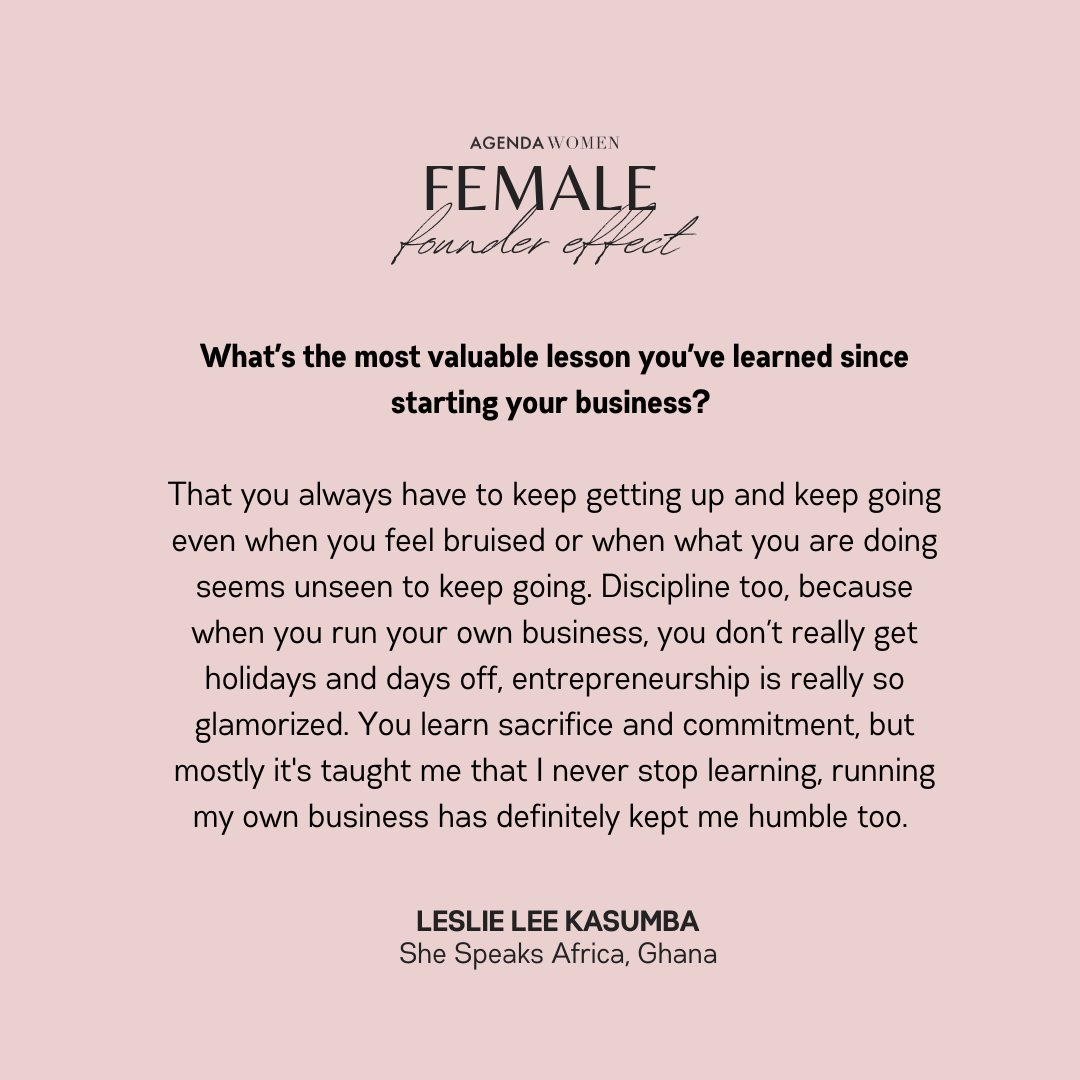 AgendaWomen's tweet photo. FEMALE FOUNDER EFFECT IS BACK!!!!! We are resuming our most popular content series, FEMALE FOUNDER EFFECT. Agenda Women by its virtue is built on the foundation of celebrating women and their strides. https://t.co/OWopdBsdBc