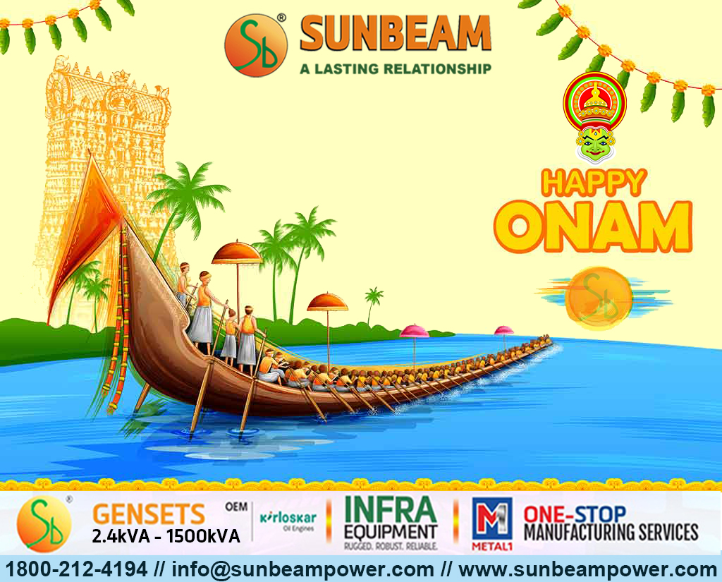 sunbeampdy's tweet photo. SUNBEAM: WISH YOU HAPPY ONAM
Greetings to all on the occasion of Onam. May this auspicious festival further the spirit of peace and Prosperity. https://t.co/d7uIaPwjNC