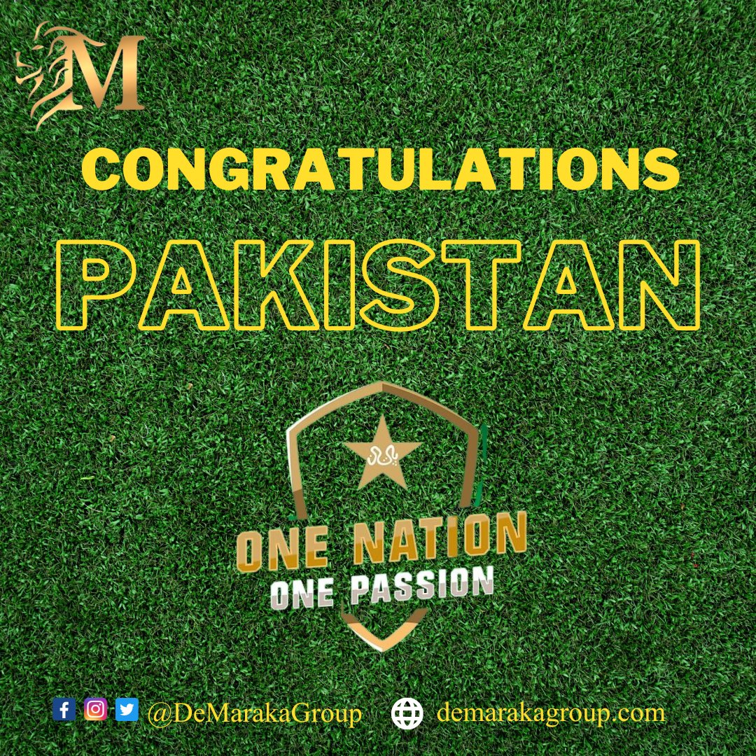 DeMarakaGroup's tweet photo. Congratulations Team Pakistan 
#PAKvAFG #demarakagroup https://t.co/7uZEhNFbog