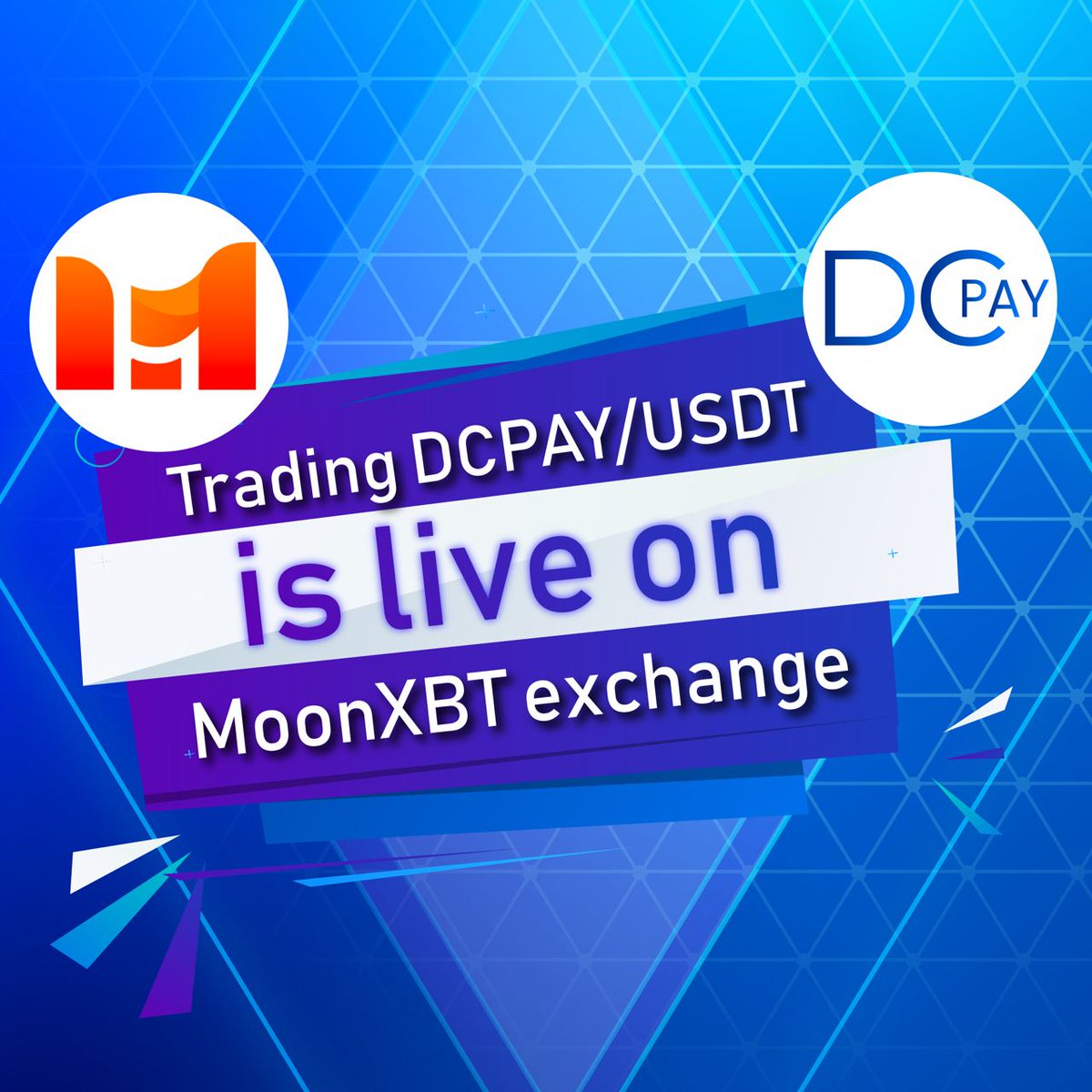 💥DCPAY/USDT is available on MoonXBT!💥

We are extremely proud to announce that $DCPAY is available on MoonXBT.

Supported trading pairs is $DCPAY/USDT.

Please note that to withdraw, you must complete KYC on MoonXBT

👉Click for details: support.moonxbt.com/hc/articles/54…