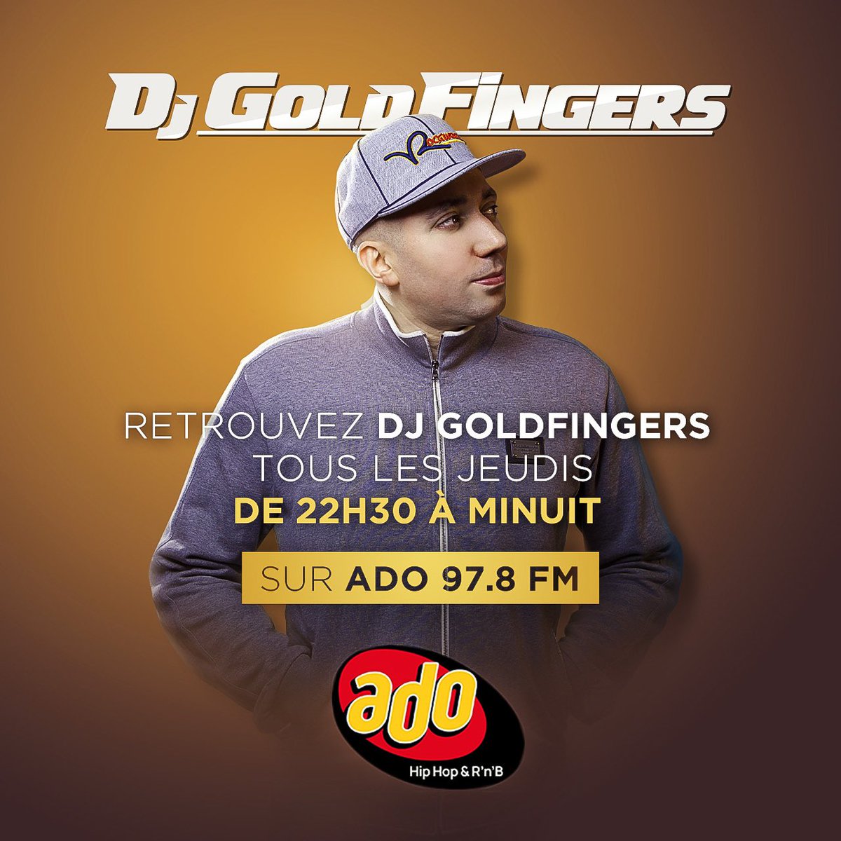 GOLDFINGERSDJ's tweet photo. Retrouvez moi tous les jeudis de 22h30 à minuit sur @adolaradio #ado #adofm #fm #dj #djgoldfingers #music #classics #rap #rnb #hiphopradio https://t.co/X3wbbfcQ7N
