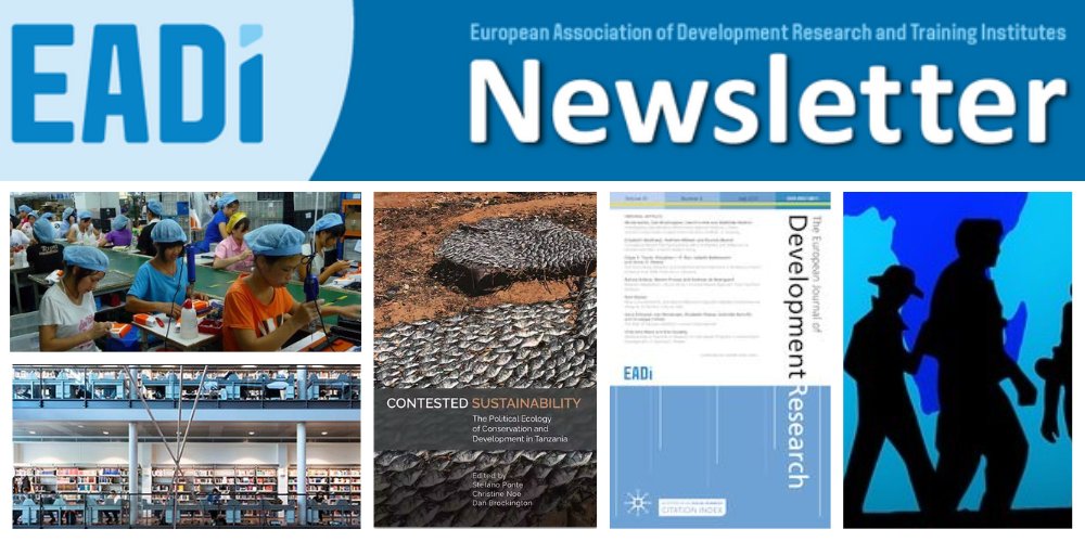 Have a quick look at our latest newsletter, featuring @CBScph's open access book 'Contested Sustainability' by @CBScph, @Christi36159665 & @danbrockington, publication picks on #migration, calls, jobs, trainings and opinions by our members mailchi.mp/eadi/nl1septem…