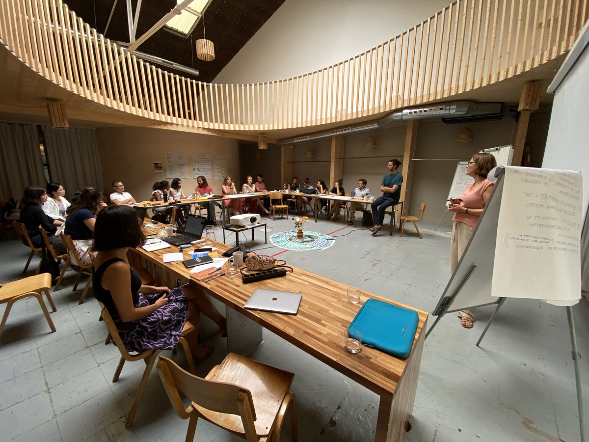 After the last round of the ESRs'projects pro-action café, we are now moving to a #roleplay: our researchers are grouping to form a Scientific Committee and come up with a brand new programme for a #water #governance #conference. Which themes will emerge from our play?!