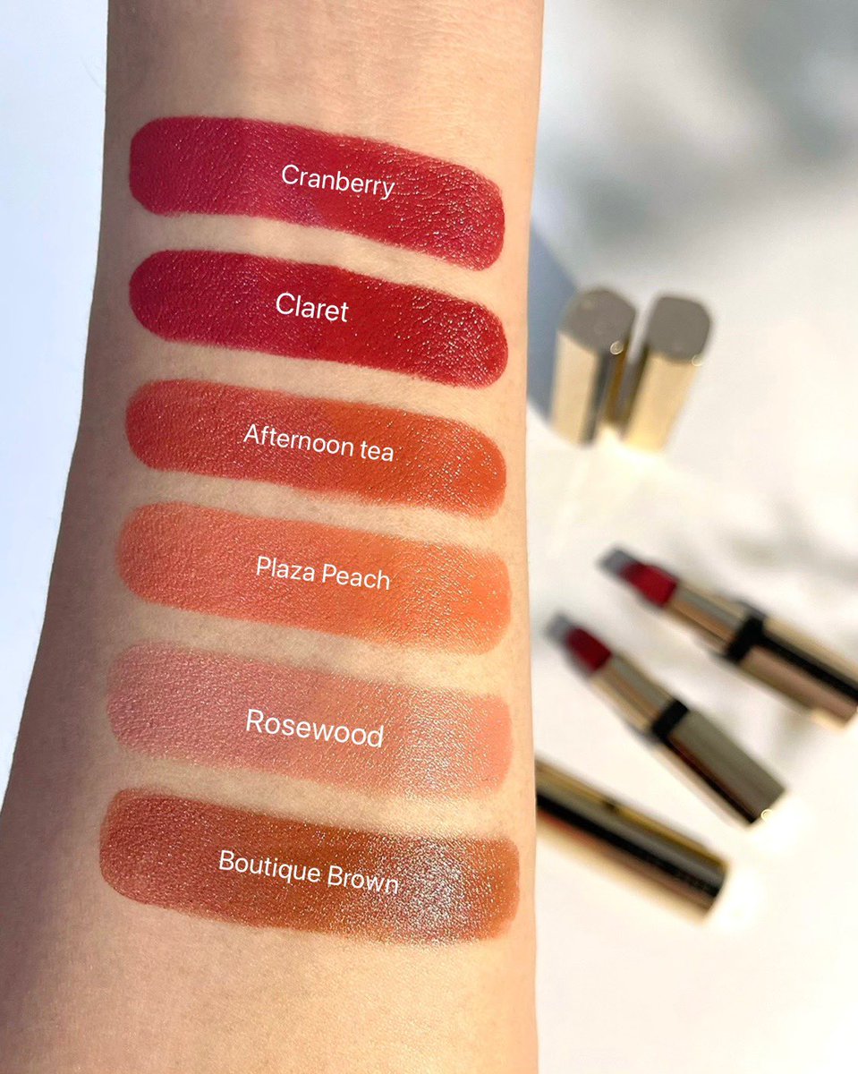 Khunsomsree's tweet photo. สวอช Luxe Lipsticks @BobbiBrown  สีที่ชอบที่สุด 6 สีมาเป็นข้อมูลประกอบกอบการตัดสินใจซื้อ เนื้อดีมากจริง ๆ ใครชอบสีไหนก็แวะไปลองกันดูนะค๊า #ของมันต้องมี https://t.co/Ll3Cf47BZM