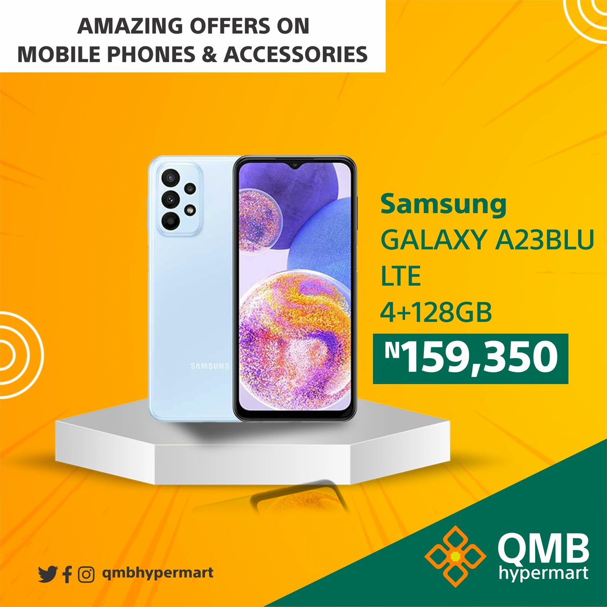 QMBHypermart's tweet photo. Get the best offers on phones and accessories at QMB Hypermart.

Hurry! Items available in-store at QMB Builders' Mart Road, Lekki.

#QMBHypermart #Shopping https://t.co/xZxWhsZ3A3