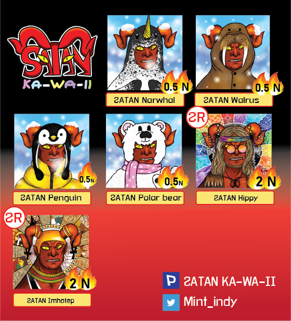 Mintind51534353's tweet photo. 🔥SATAN SHOP สวัสดีค่ะ🔥
*** SATAN KA-WA-II ***
https://t.co/sLMVskQefH
 รายชื่อซาตานที่ยังหลงเหลืออยู๋ และเกิดขึ้นมาใหม่ นักล่าสามารถไปแขวนคอได้นะคะ 

#NFTdrops #NFTCommumity #NFTMarketplace #NFTJapan #NFTTHAILAND #NFTartwork #NFTartists #paras https://t.co/Na9qR2XKwZ