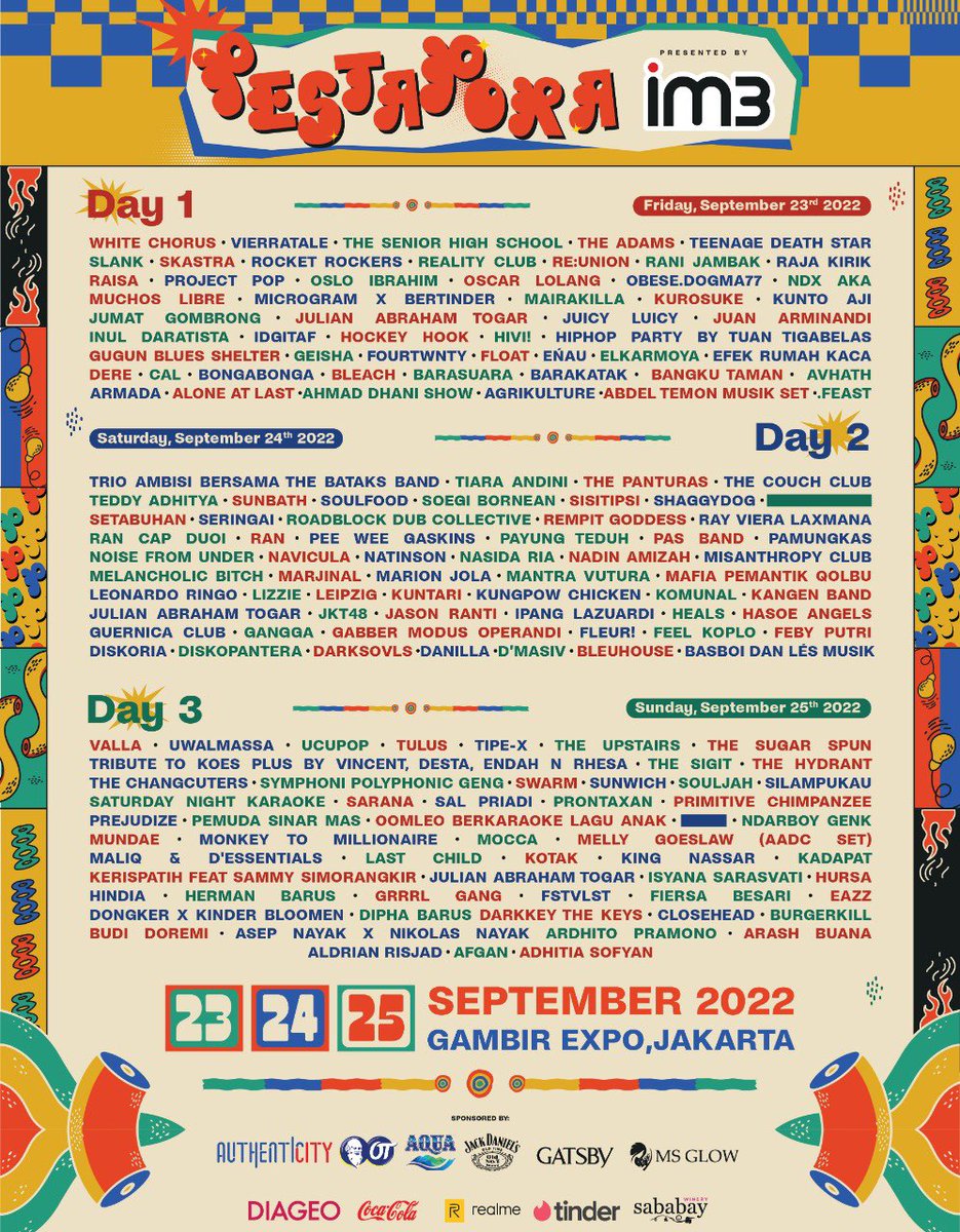 Microgram Alternative Stage @ Pestapora Full Line up 🎉. Reply dan ketik “1” agar supaya lancar djaya sehat sentosa 🙏🏾