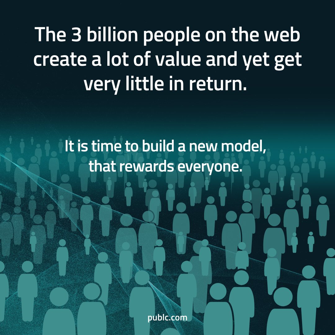 WeArePUBLC's tweet photo. PUBLC is designed to reward all the participants of its ecosystem by creating an incentive-based model that benefits everyone.
Content Creators, Users, Content Curators, Celebrities, and more.
👉 Join PUBLC today and be part of the future web economy.
#webeconomy #web3 https://t.co/kFuVtlw759