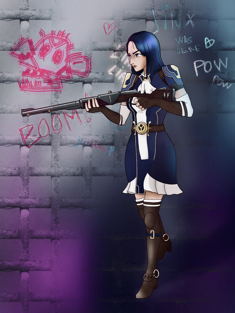 Orajuma's tweet photo. Belle découverte la série #Arcane donc voici mon petit #arcanefanart de #Caitlyn 🤍🤍🤍
#artistsontwitter #CaitlynxVi #CaitVi #Jinx #digitalart #Procreate https://t.co/3HJp7wiRdG