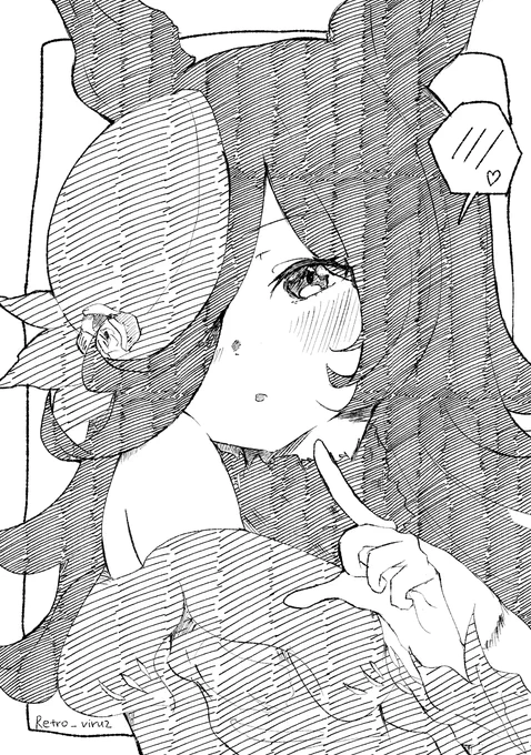 漫画用に描いたライスちゃん かわいい すごくかわいい 