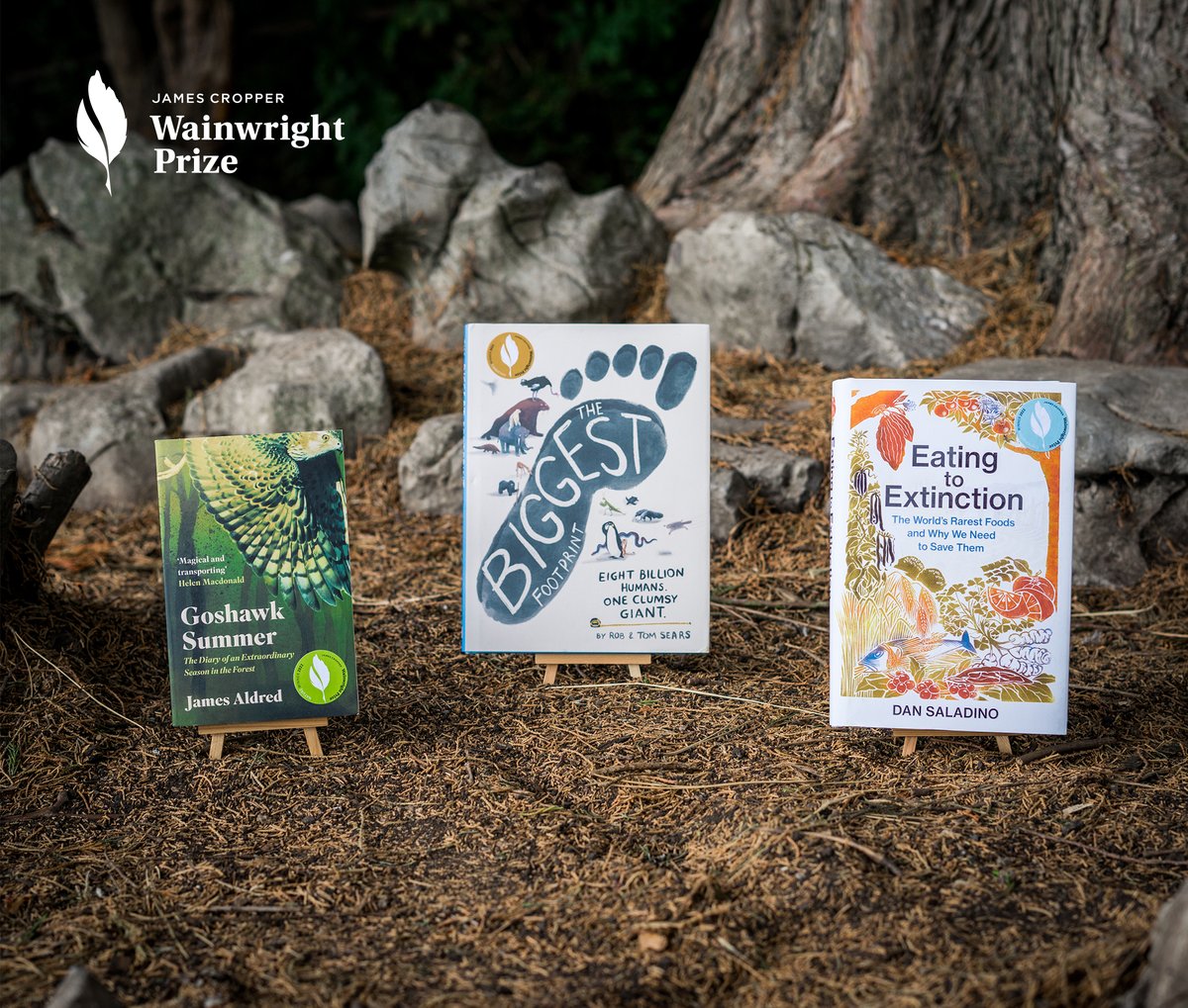 hivestores's tweet photo. Congratulations to the three winners of the @wainwrightprize!
Goshawk Summer by @jraldred: https://t.co/4lT5INJhaL
The Biggest Footprint by Rob & Tom Sears: https://t.co/YlDMukA2yx
Eating to Extinction by @DanSaladinoUK: https://t.co/8Y9pVBVk8G
💙💚💛#WainwrightPrize22 #JCWP22 https://t.co/oKCzaahDmX