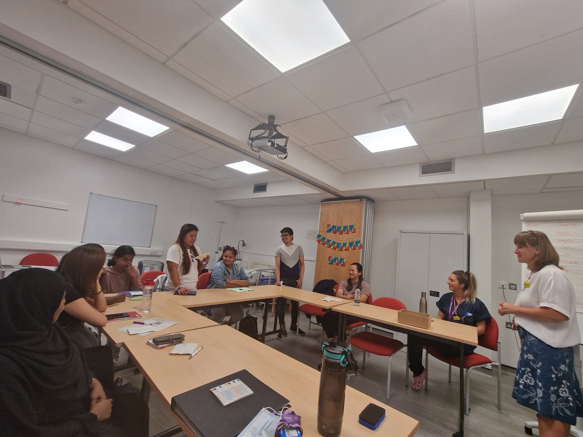 SayaniTahmina's tweet photo. Very pleased to have my 13th #Divisionofmedicine Clinical Competency Induction in our new @WxhNMAHP_educa Hub with a new #simulationstretegy. Thanks to @CGZimuto @ShanthiniAvorg @ElliottsThe @LizzyHarman @wx_medicine for your continued support. Looking forward to many many more💫 https://t.co/uF8sT5QCTb