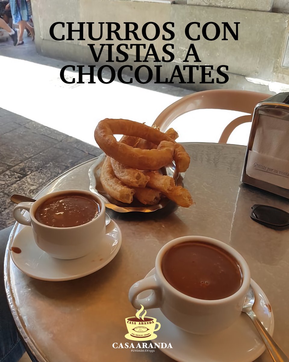 O chocolates con vistas a churros, da lo mismo. Cuando se hace buena pareja, la perspectiva es la misma, y nosotros tenemos las parejas más bonitas de Málaga... la mayoría sentadas en nuestras mesas :D

#cafeterias #casaaranda #churrowers #churros #churrosconchocolate #malaga