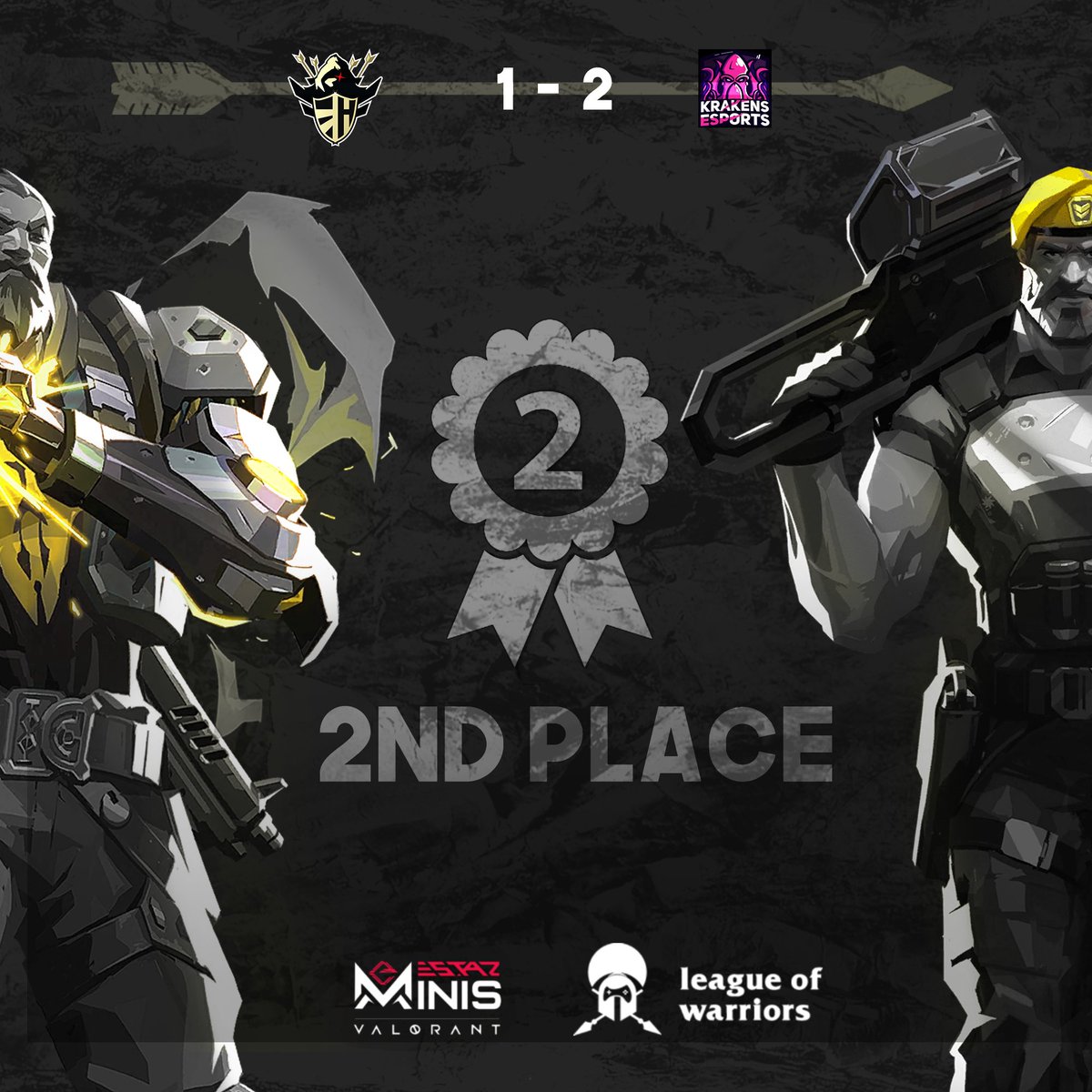 EldHunters's tweet photo. 🛡️ GAME Result - 2nd Place🛡️

👑 Unfortunately we couldn't snatch the victory, we lost against Krakens Esports with a score of 1-2 well done to them! Well done to our magnificent players who performed well! And thank you for your support and presence!

#ELDFTW
#ELD https://t.co/yFzCdnJUxT