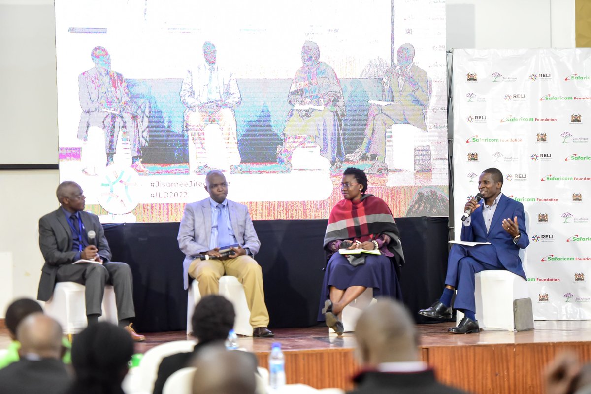 ReliAfrica's tweet photo. Panel discussion on Foundational Literacy and Numeracy; what are the challenges and opportunities in reaching children furthest behind? @ManyasaChebi Executive Director @usawaagenda, @SafaricomFDN @KICDKenya @EduMinKenya
#JisomeeJitegemee #ILD2022 #TransformLiteracyLearningSpaces https://t.co/igUv4l72E0