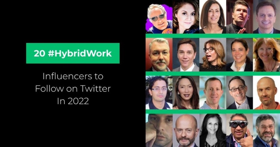 HaroldSinnott's tweet photo. #HybridWork #Influencers to follow in 2022
by @8x8
https://t.co/e6FB9GcwTU
Including: @EvanKirstel @MeghanMBiro @ShellyKramer @mvollmer1 @HaroldSinnott @dhinchcliffe @DivergentCIO @techcatgirl @havrilla @blairplez #FutureOfWork #RemoteWork #AI #IoT #5G #DigitalTransformation https://t.co/VYOHbETd0x