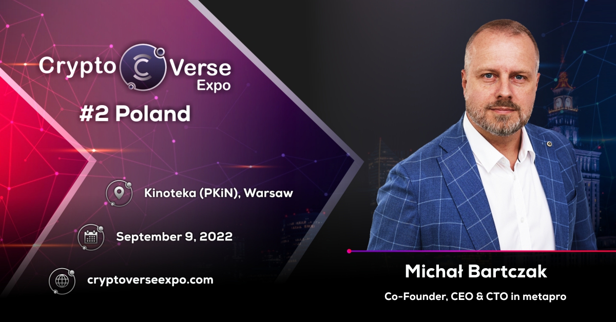 We’re delighted to announce our speaker Michał Bartczak!

Co-founder and CTO of <a href="/CoinSwap_Space/">Coinswap Space</a>. Co-founder CEO &amp; CTO of metapro. In 2017, he created a fully remotely managed Ethereum data center with a capacity of 1MW.