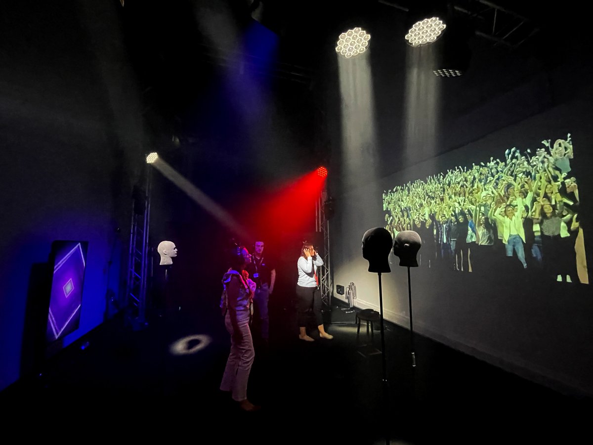 MagicBeansLtd's tweet photo. We're at IBC this weekend - hear how we turned Mae Muller's Isle of MTV performance into a spatial silent disco and helped Darkfield develop a free-roam immersive narrative. We're talking on the Innovation Stage Friday 9th at 15:45 CET #accelerators2022 #IBCshow #IBC2022 https://t.co/MItNJsnmSZ