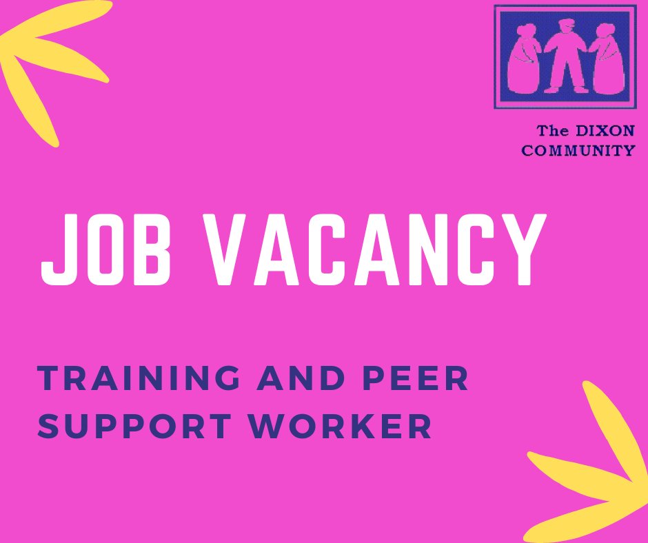 dixon_south's tweet photo. We currently have a vacancy for a Training and Peer Support Worker.

Information and application details can be found on the Goodmoves website. https://t.co/tkgg4lWgiy

The closing date is Friday 23rd September 2022 https://t.co/GHVKTMUmVp