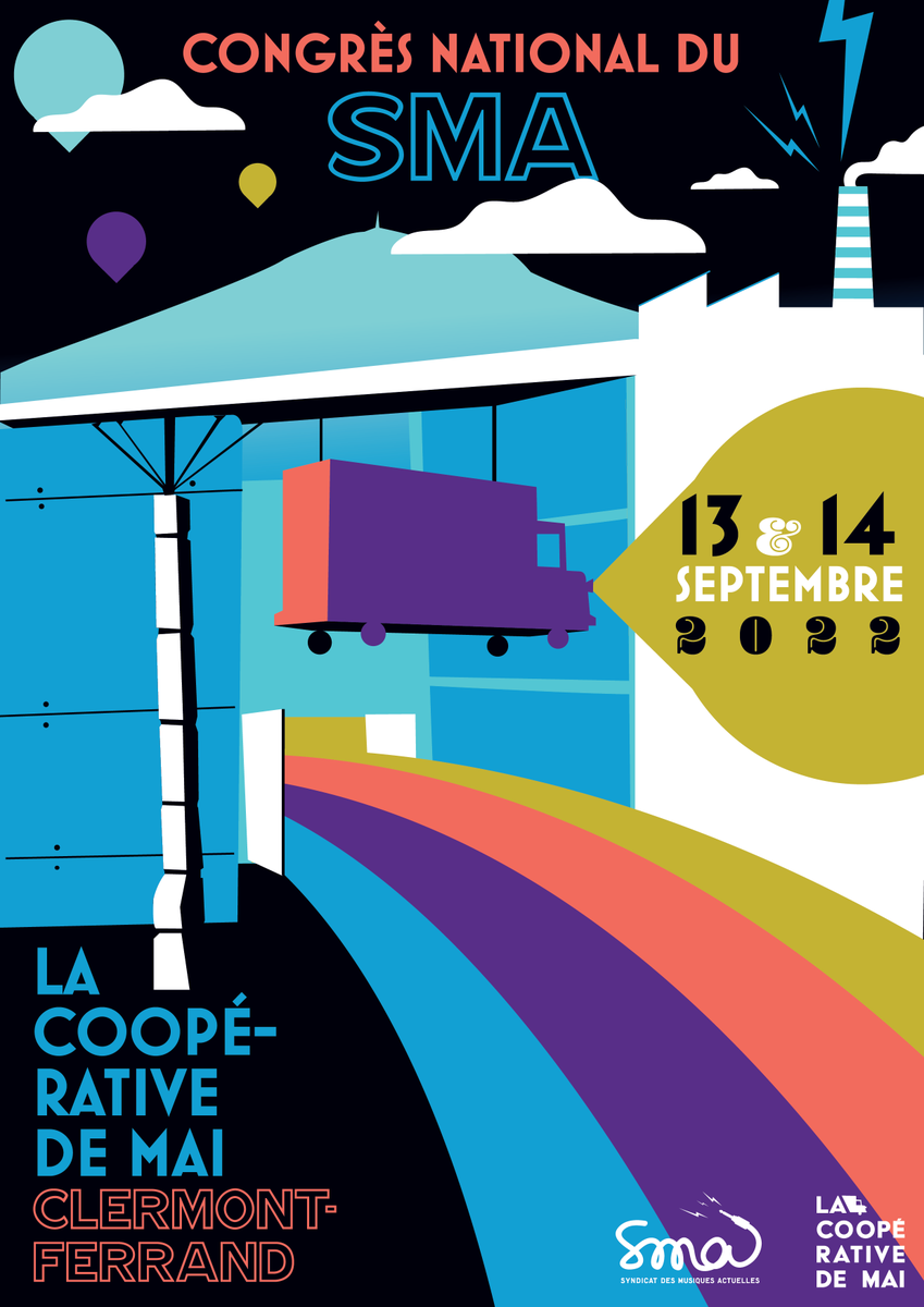 👥Le congrès annuel du SMA - Syndicat des Musiques Actuelles aura lieu les 13 et 14 septembre à La <a href="/lacoope/">La Coope 102.7</a> à Clermont-Ferrand !
A cette occasion, le nouveau Conseil National sera élu pour une durée de deux ans. 
👉 sma-syndicat.org/le_congres_202…