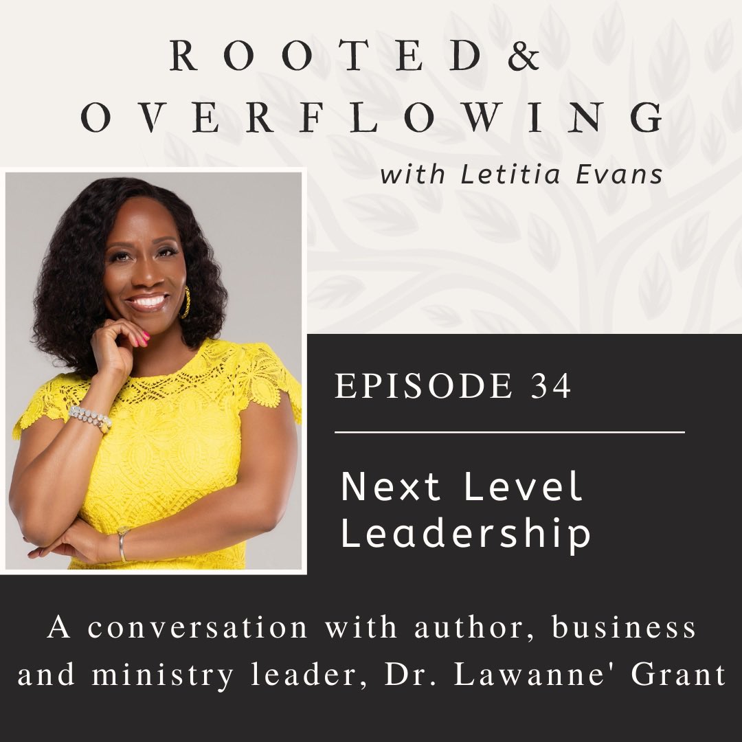 iamletitiaevans's tweet photo. Join me and my special guest Dr. @LawanneGrant as we discuss strategies you can implement today to take your leadership to the next level. If you’re struggling to move forward in your work, this episode is for you. You can do this! https://t.co/hexb4cr6Lo https://t.co/obZrXekImU
