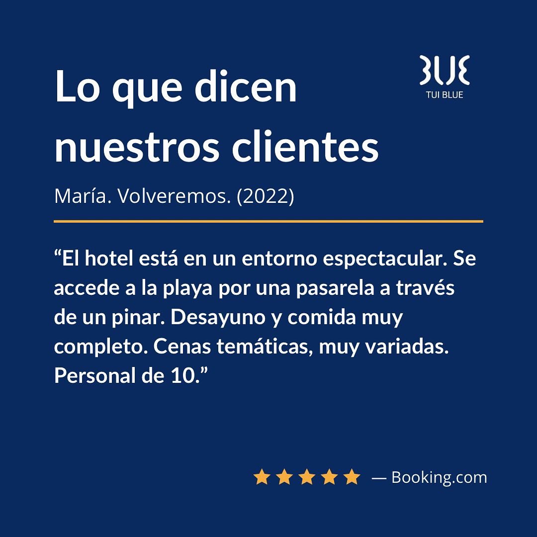 TuiIsla's tweet photo. “La mejor publicidad es hacer tu trabajo con pasión y que hable por sí solo.” 

Gracias a María por esta reseña tan bonita y a todos los que compartís con nosotros vuestra experiencia. Sois lo más importante. 

Os esperamos 💙 #felizjueves https://t.co/cs7u5yZjUk