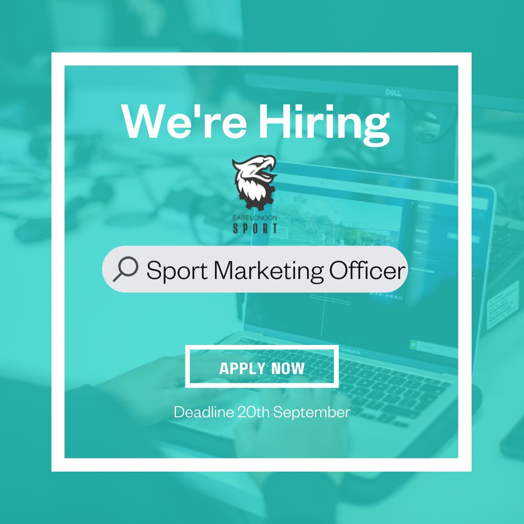 EastLDN_Sport's tweet photo. Are you looking to combine a marketing career with your passion for sport and fitness?

We're looking for a creative and self-starting Sport Marketing Officer to join the team!

Follow the link below to find out more:

👉https://t.co/Sj2BSVn52S https://t.co/IlGzRcE4Re