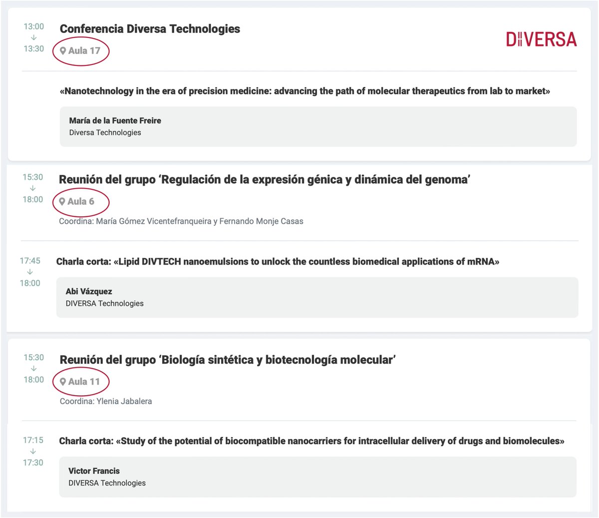 DIVERSATechnlgs's tweet photo. Third day at #44CongresoSEBBM @SEBBM_es
We will be presenting at different sessions, and introducing scientific data to prove the potential of #DIVTECH solutions.
Come and join 👇 https://t.co/qBcvoYuQWO