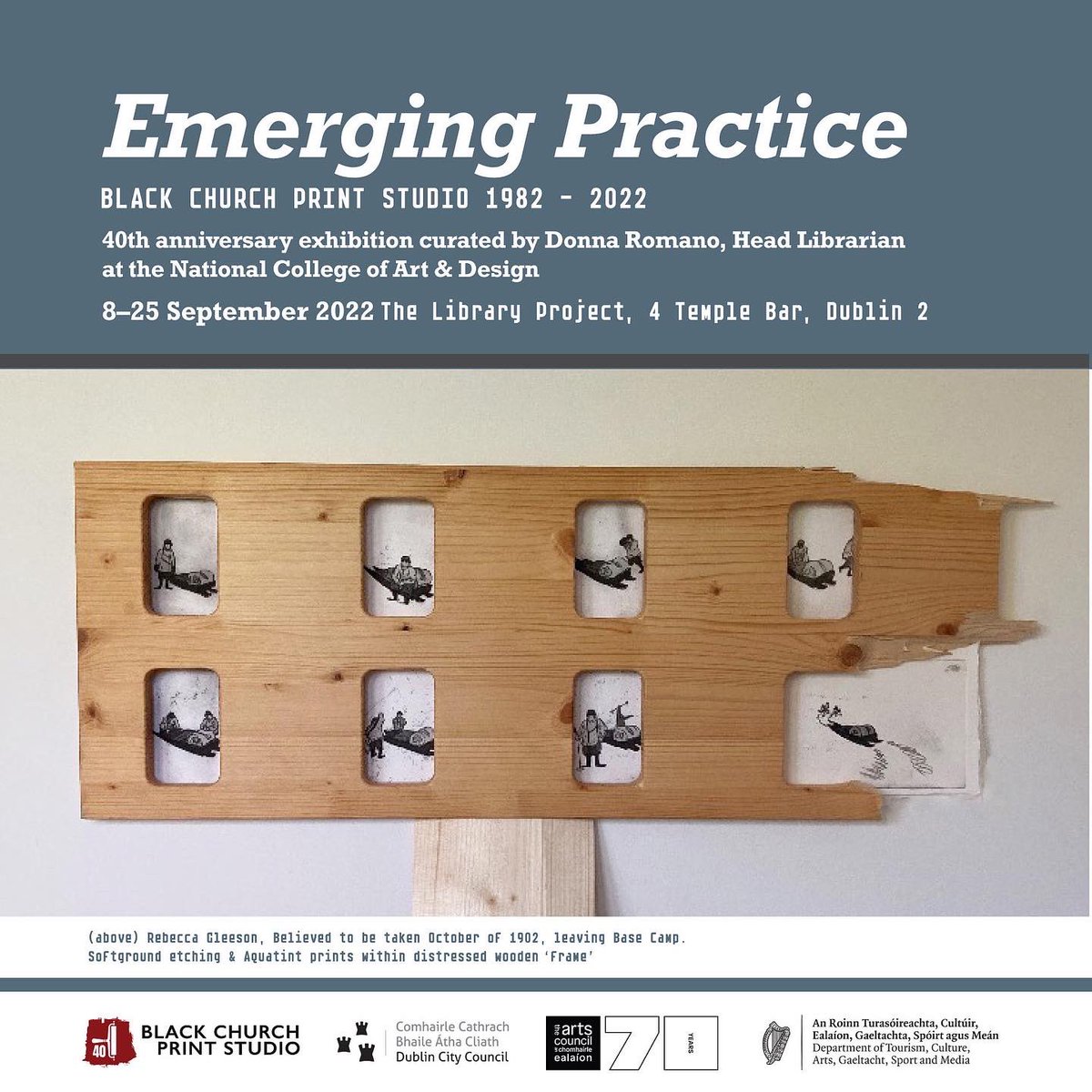NIVAL_NCAD's tweet photo. Opens this eve 6-8pm 🎉✨ 
@BlkChurchStudio 40th anniversary exhibition ‘Emerging Practice’ curated by Donna Romano @NIVAL_NCAD @NCAD_Dublin at @TLP_says https://t.co/LXdBCLhDV8