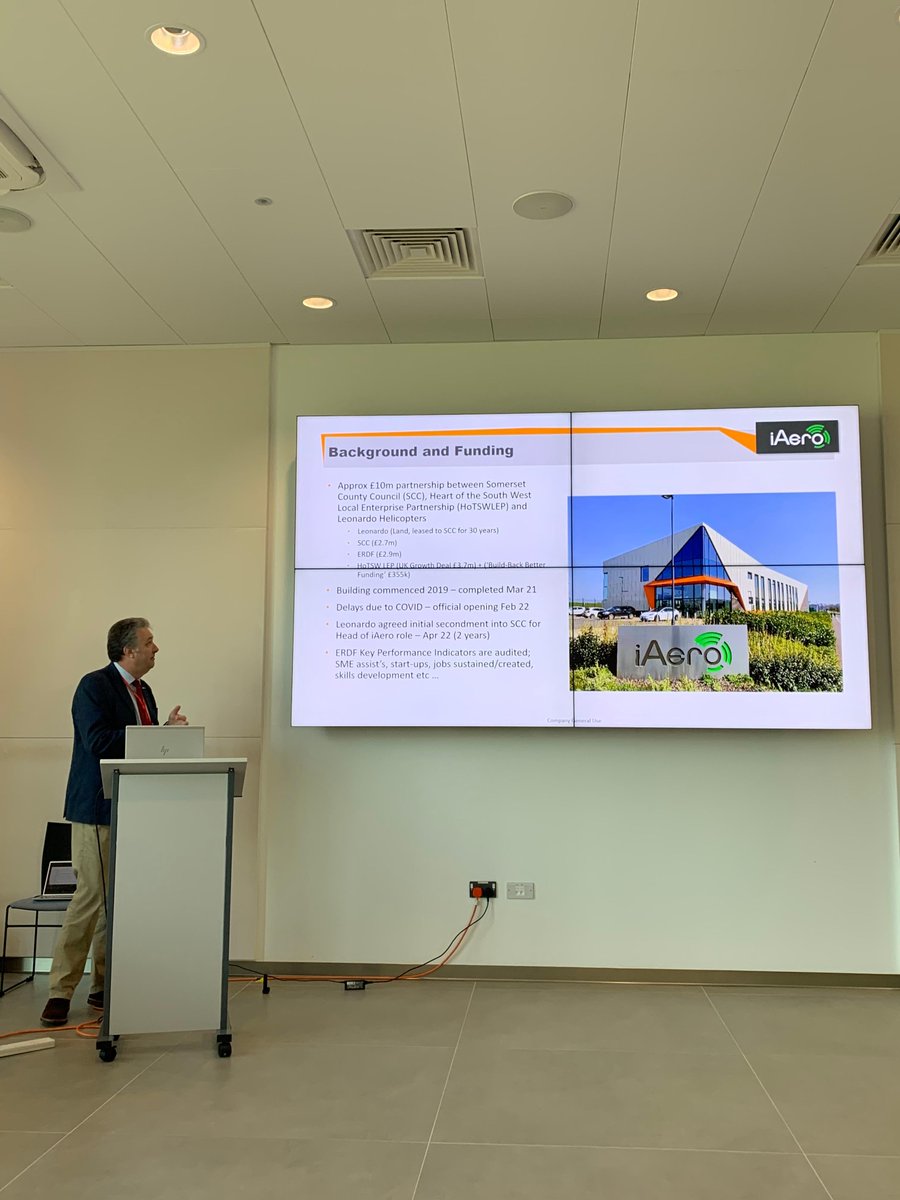 ADS_southwest's tweet photo. Austin Chick from @Leonardo_UK (also #WEAF board member ) explains the #business model for the iAero Innovation Centre.
#WEAFnetworkPortal #Aerospace #Defence #AdvancedEngineering #Yeovil #Somerset
https://t.co/QMmmqrWqzO https://t.co/zAsJDBWyo2