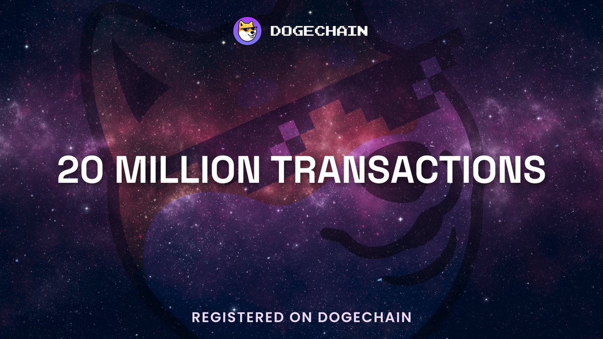 DogechainFamily's tweet image. On September 2nd we reported that #Dogechain had processed 10 million transactions... 🐺

Just 6 Days later on September 8th, we crossed 20 million, currently averaging +2 Million per day 🔥