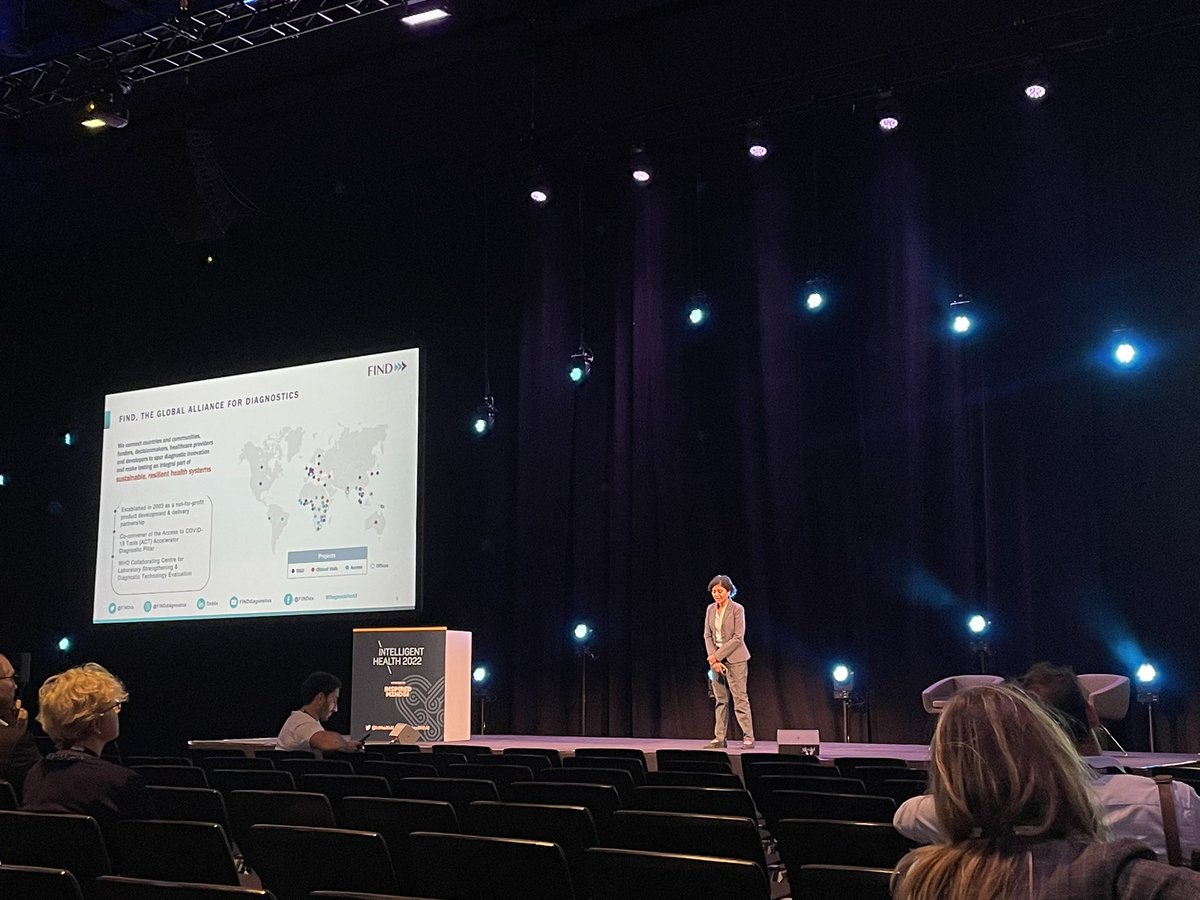amantsok's tweet photo. @RigvedaK presenting how FIND supports innovations in diagnostics in LMICs, generating evidence and informing adoption of digital and AI tools #ih22 @FINDdx #globalhealth #digitaldx https://t.co/YOqIX9VKLD
