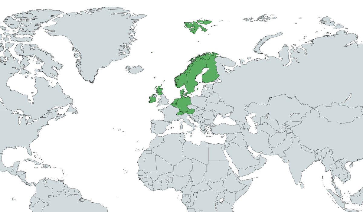 Btw, I'm always keeping an eye open for  cool potential faculty positions in the countries marked below. So if you know about something interesting let me know 😊