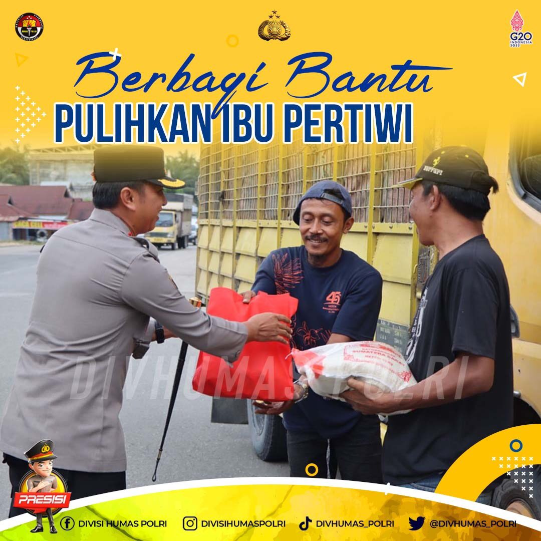 polda_bali's tweet photo. #BhaktiSrikandi

Pengabdian Untuk Negeri Sebagai wujud kepedulian kepada masyarakat, Polri membagikan bantuan sosial berupa paket sembako kepada supir truk yang berada di Provinsi Riau. https://t.co/KTQXVUqj1R