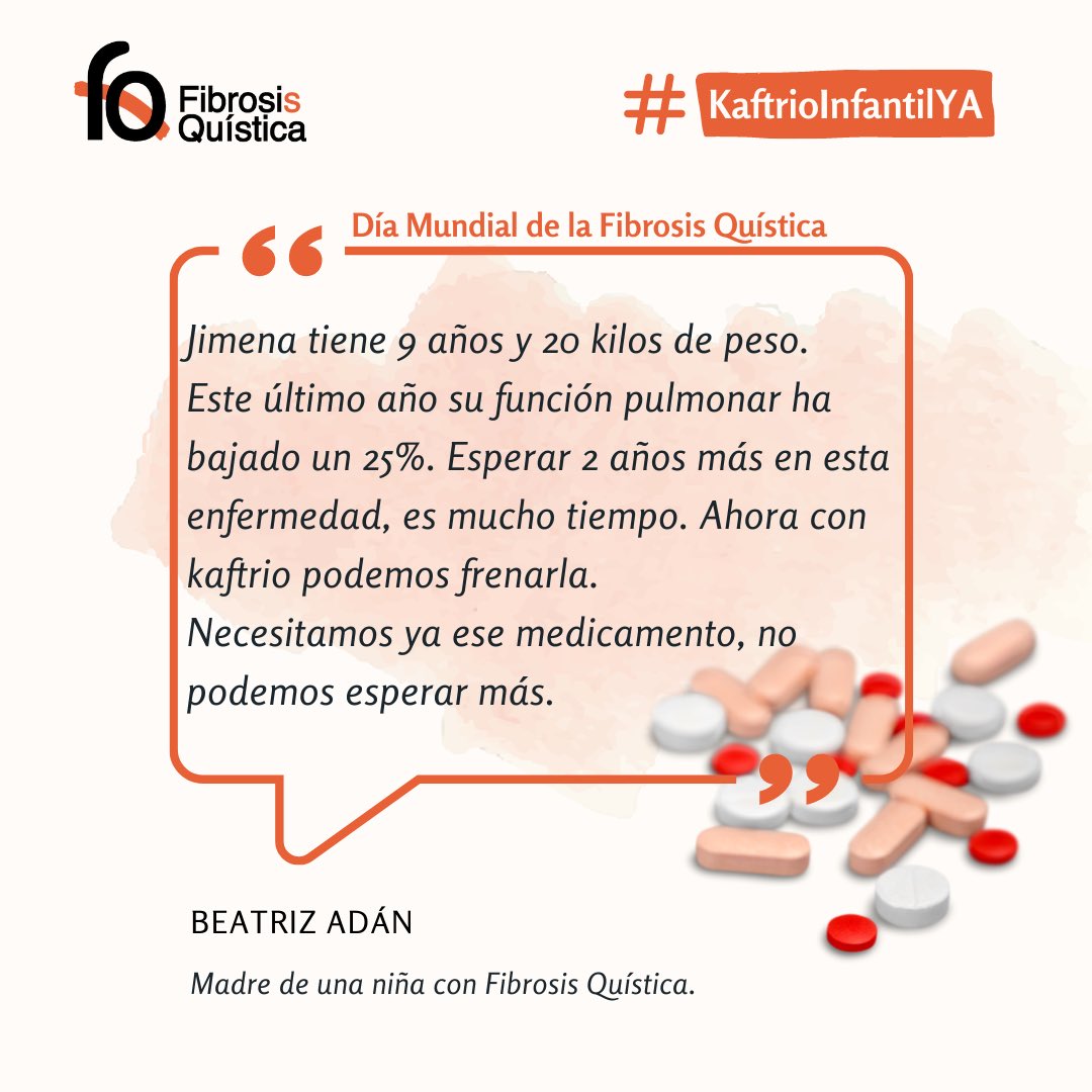 fqcmancha's tweet photo. #KaftrioInfantilYA @sanidadgob @VertexPharma @FEFQ_CFspain https://t.co/YsSAcVI0Ys